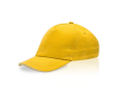 Casquette enfant en coton avec détail coloré sur la visière 255 g/m2 couleur jaune