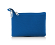 Porte-monnaie en polyester coloré avec porte-clés et fermeture éclair couleur bleu roi