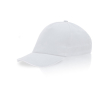 Casquette enfant en coton avec détail coloré sur la visière 255 g/m2 couleur blanc