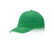 Casquette en coton peigné avec détail coloré sur la visière 255 g/m2 couleur vert