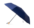 Parapluie manuel en pongé et métal avec housse et 8 panneaux Ø97 couleur bleu marine