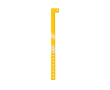Bracelet fin en vinyle pour identification lors de festivals et fêtes couleur jaune