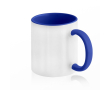 Tasse en céramique bicolore, plusieurs options, 325 ml couleur bleu roi