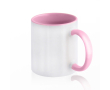 Tasse en céramique bicolore, plusieurs options, 325 ml couleur rose clair