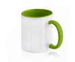 Tasse en céramique bicolore, plusieurs options, 325 ml couleur vert clair