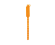 Bracelet en vinyle fluorescent pour festivals et fêtes couleur orange