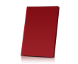 Porte-menus avec quatre pochettes intérieures transparentes couleur bordeaux