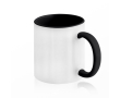 Tasse en céramique bicolore, plusieurs options, 325 ml couleur noir
