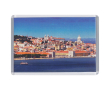 Aimant rectangulaire personnalisable avec papier à 1 face 90x60 mm couleur transparent