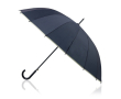 Parapluie automatique avec poignée en bois et 16 panneaux Ø120 couleur bleu marine
