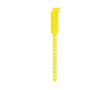 Bracelet en vinyle idéal pour le contrôle d'accès aux festivals couleur jaune