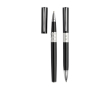 Ensemble roller et stylo en métal design avec boîte, encre noire couleur noir