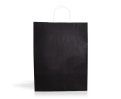 Sac écologique en papier kraft avec anses courtes 100 g/m2 couleur noir