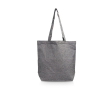 Sac pliable en coton recyclé avec poche intérieure 190 g/m² couleur noir