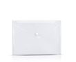 Porte-documents avec fermeture à bouton pour feuilles A4 couleur transparent