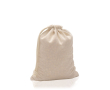 Sac en coton avec fermeture par cordon et longue sangle 110 g/m² couleur beige