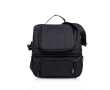 Sac isotherme à bandoulière fabriqué à partir de bouteilles recyclées couleur noir