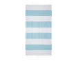 Serviette de plage en coton et polyester 90x180cm de 180 g/m² couleur turquoise