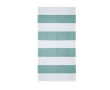 Serviette de plage en coton et polyester 90x180cm de 180 g/m² couleur vert foncé