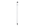 Crayon infini avec pointe en carbone et stylet tactile avec gomme couleur blanc