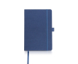 Carnet en RPET avec ruban et support pour stylo A5 pages lisses couleur bleu marine