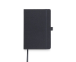 Carnet en RPET avec ruban et support pour stylo A5 pages lisses couleur noir