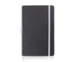 Carnet en cuir synthétique avec détails colorés A5 pages à lignes couleur blanc