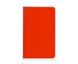 Carnet en carton coloré avec dos cousu A6 feuilles lisses couleur rouge