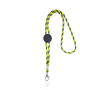 Lanyard tubulaire rayé durable en RPET avec mousqueton 3 cm couleur vert clair