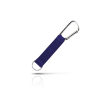 Porte-clés avec large sangle colorée et mousqueton en métal couleur bleu marine
