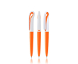Stylo de type cygne en plastique coloré avec encre noire couleur orange