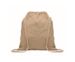 Sac à dos en corde de coton recyclé et RPET 140g/m² couleur kaki