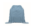Sac à dos en corde de coton recyclé et RPET 140g/m² couleur noir mat