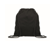 Sac à dos en corde de coton recyclé et RPET 140g/m² couleur noir