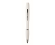 Stylo à bille bleu avec kit de nettoyage pour écouteurs inclus couleur blanc