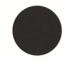 Dessous de verre de forme ronde en feutre recyclé couleur noir