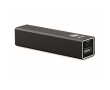 Batterie externe en aluminium recyclé pour smartphone, 2.600 mAh couleur noir