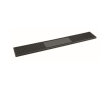 Tapis rectangulaire antidérapant pour bar, en PVC couleur noir