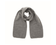 Écharpe extensible en polyester recyclé, couleurs classiques couleur blanc/gris