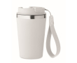 Gobelet isotherme en acier inoxydable avec sangle de transport, 350ml couleur blanc