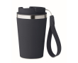Gobelet isotherme en acier inoxydable avec sangle de transport, 350ml couleur bleu marine