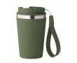 Gobelet isotherme en acier inoxydable avec sangle de transport, 350ml couleur vert foncé