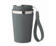 Gobelet isotherme en acier inoxydable avec sangle de transport, 350ml couleur noir mat