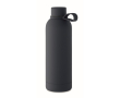 Gourde isotherme en acier inoxydable recyclé et caoutchouc, 500ml couleur bleu marine