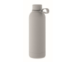 Gourde isotherme en acier inoxydable recyclé et caoutchouc, 500ml couleur gris