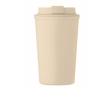 Gobelet à double paroi en maïs, capacité 350ml couleur beige
