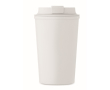 Gobelet à double paroi en maïs, capacité 350ml couleur blanc