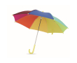 Parapluie enfant avec 8 panneaux aux couleurs de l'arc-en-ciel, Ø46cm couleur multicolore