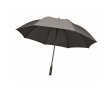 Parapluie anti-vent en pongee RPET avec ouverture automatique, Ø116cm couleur gris