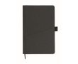 Carnet en PU à couverture rigide et poche pour téléphone, format A5 couleur noir